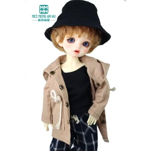 27cm-30cm 1/6 BJD YOSD doll Spherical joint body doll clothes Fashion Khaki Hooded Jacket