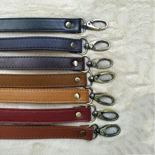 DIY Accessories Straps PU Leather Bag Straps Handle Belt Solid Color 120cm Handbag Handles Bags Straps Replacement For Handbag