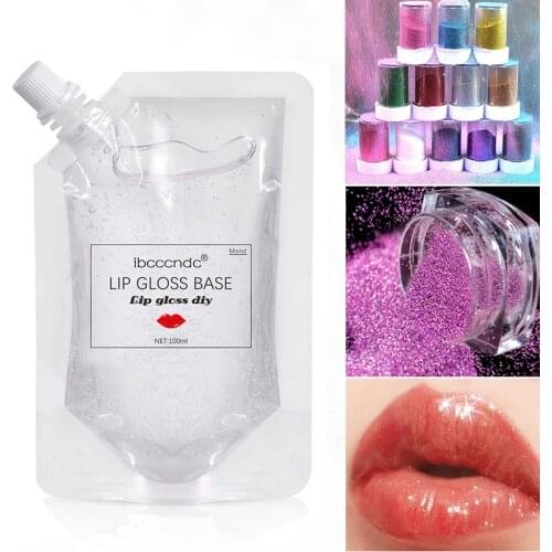 Clear Lip Gloss Base Oil Non-Stick DIY Lipstick Raw Material Gel Non-Stick Moisturizing Base Handmade Lipstick Lipgloss Base Gel