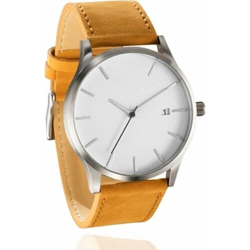 Retro Design Leather Band Quartz Watch Men Women Fashion Simple Watch Hodinky Unisex Sports Analog Clock Ceasuri Drop Shipping