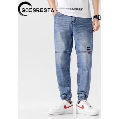 Goesresta 2020 Autumn New Vintage Casual Jeans Pants Men Harem Trousers Hip Hop Streetwear Fashion Harajuku Loose Men Jeans