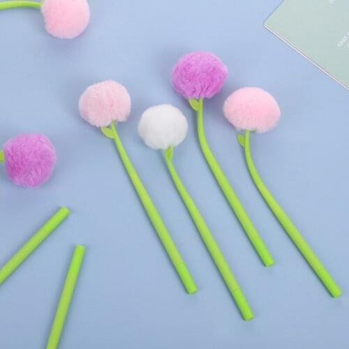 Korean Silicone Gel Pen Pendant 20 Pcs Per Set Neutral Pen Cute Cartoon Stationery Office Suppy