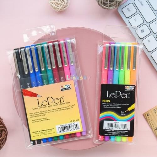 Marvy Uchida Le Pastel Pen Set 4300,Multicolor,Great for notes, planners and journaling,Smooth and sleek,Smudge proof inks