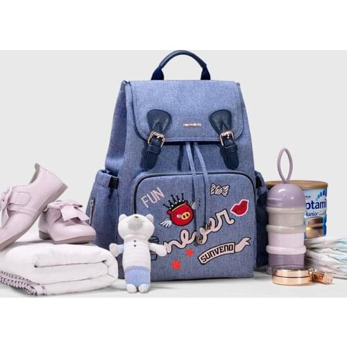 Fashion mummy bag backpack USB multi-function outdoor travel handbags large capacity baby stroller maternity nappy bag women new