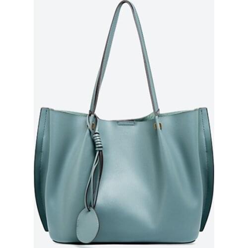 Soft Confortable Leather Handbag New Women Bag Cowhide Leather Shoulder Bag Lady Casual Tote High Capacity Quality