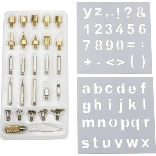 DIY Wood Art Embossing Carving Tool Woodworking Electric Soldering Iron Burning Embossing Tin Pen Pyrography Tool Set