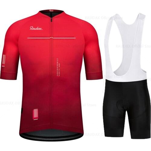2021 RAPHAFUL Red Cycling Jersey Set Summer Cycling Wear Mountain Bicycle Clothing MTB Bike Cycling Clothing Cycling Suits
