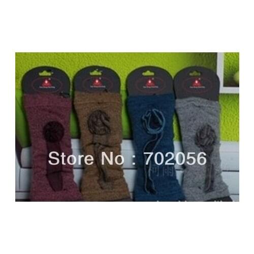 New arrival Solid Flower design leg warmers LEG Boot CORVER Sexy Socks 20 pairs/lot #2451