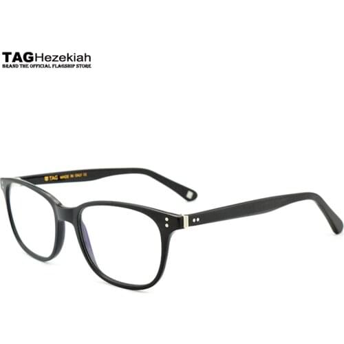 Frame glasses 2019 New glasses frame women men TAG brand handmade Retro eyeglasses designer metal Italy imports plate computer