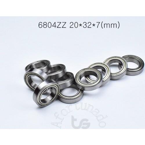 6804ZZ 20*32*7(mm) 10pieces bearing ABEC-5 Metal sealed bearing Thin wall bearing 6804 61804