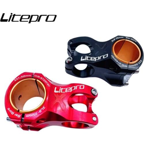 Litepro Hollow Stem 31.8*50MM Short Stem For MTB Mountain Bicycle Road Bike Lightweight Aluminum Alloy