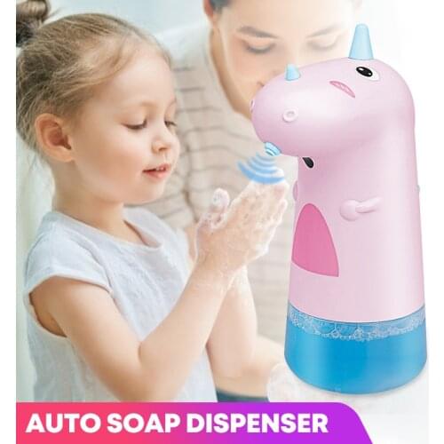Hand Washing Automatic Foam Liquid Soap Dispensers Touchless Cortoon Induction Children Pump Kitchen Bathroom Intelligent Home