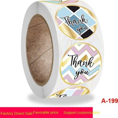 Roll seal, thank you, reward, handicraft decoration, self-adhesive label