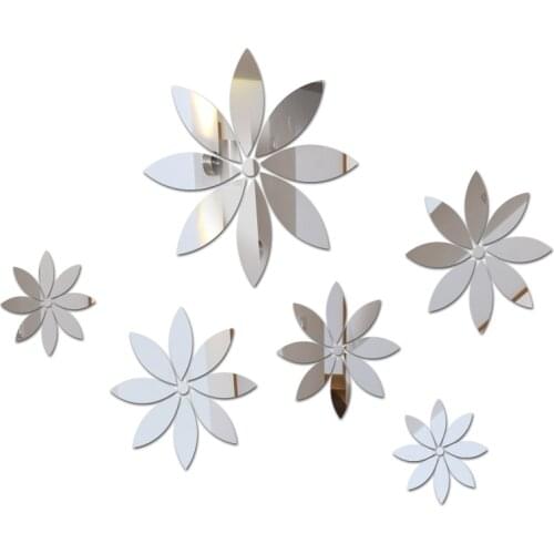 Special offer Acrylic sticker time-limited big sun flower design diy mirror 3d wall stickers home decoration