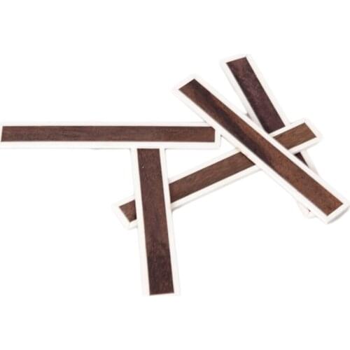 10pcs/set Classical Guitar Bridge Tie Blocks Bone Inlay Wood Musical Parts