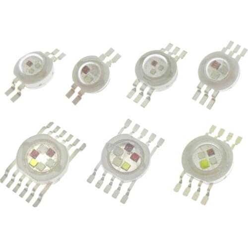1piece 3W 4W 5W 6W 15W 18W High Power LED RGB RGBW RGBWY RGBWYV 4pin 6pin 8pin 10pin 12pin Colorful LED Stage lights Source