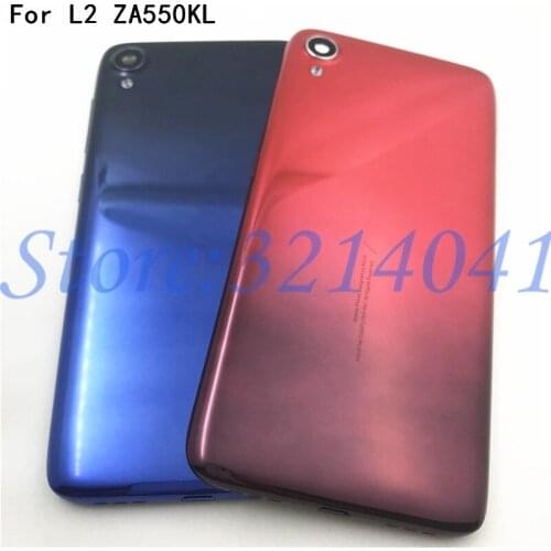 5.5" For Asus Zenfone Live L2 ZA550KL Battery Cover Door Back Rear Cover With Power Buttons +Camera Lens