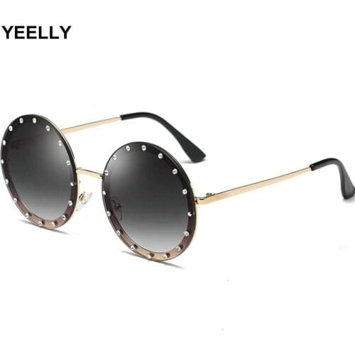 Женские солнцезащитные  круглые очки YEELLY China At AliExpress