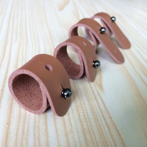 10Pcs Genuine Leather Earphone Cable winder wrapped Cord Line Plug Bobbin Winder Clip Holder Wrap Wire Organizer Free Shipping