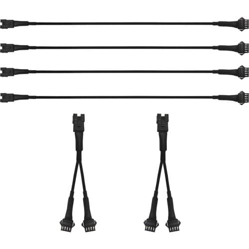 4 Pcs 100cm 2PCS Y Line LED motorcycle Kit Extension Cord Set for LED Glow Light Multi-color Neon Strip