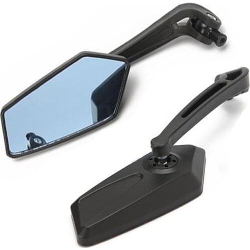 2X Motorcycles Rear View Side Black Rearview Mirrors For Yamaha Dual Sport Dirt Bike TTR 225 Zuma Maxim 650 XT