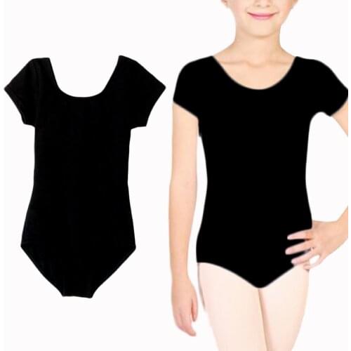 Buenos Ninos Hottest Kids Girl Cotton Short Sleeve Ballet Dancewear Costume