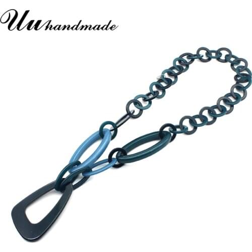 Fashion maxi necklace colar feminino punk jewelry acrylic collares etnicos long cross pendant for women statement collier mujer