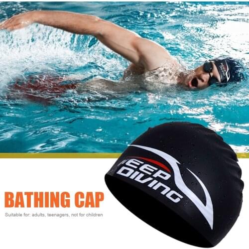 For Swimming Cap Silicone Women Men Waterproof Long Hair Swim Sports Pool Hats Outdoor Accessories