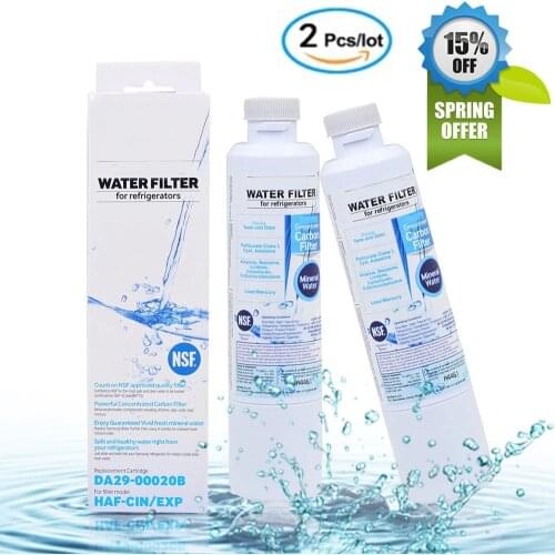 Refrigerator water filter, Samsung HAF-CIN / EXP alternative, DA29-00020B, DA29-00020A, 2 packs