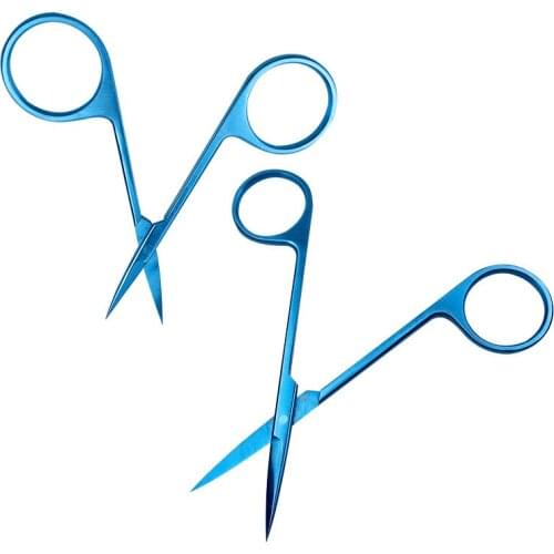 Iris scissor Ophthalmic titanium curved/straight polnted 90/100 long Ophthalmic Eye Tool instrument