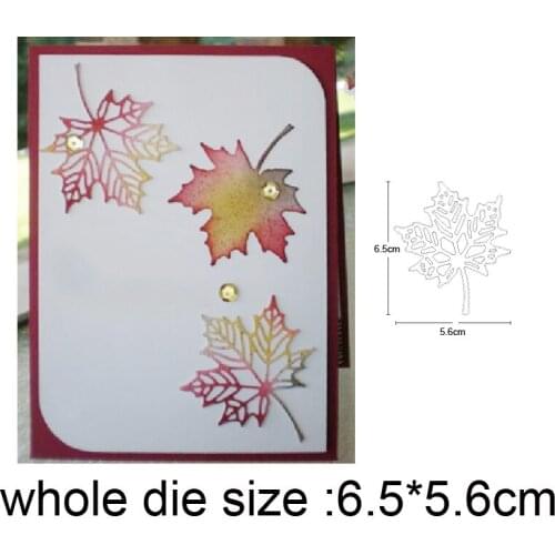 2020 New Metal Cutting Dies Christmas Maple Leaf Craft Dies Scrapbooking dies Album Cards Making Embossing Die Cut stencils dies