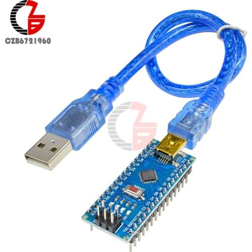 Mini USB CH340 CH340G Nano V3.0 ATmega328 16M 5V Microcontroller Board for Arduino with USB Cable