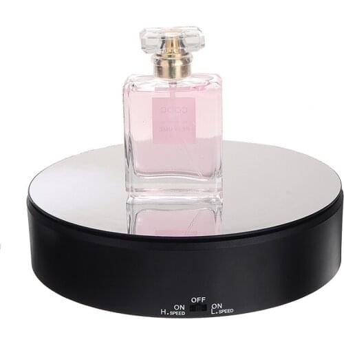 Rotary Display Stand Adjustable Electric Rotating Speed Rotary Display Stand for Jewelry Watch Phone Cosmetic Photography