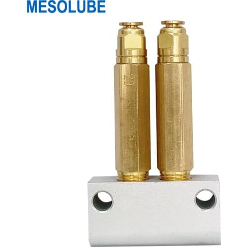 Lubricant Metering Devices 2outlets For Use in single-line lubrication systems