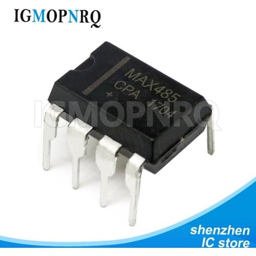 10pcs/lot DIP MAX487CPA MAX487 DIP-8 RS422 / RS485 transceiver chip new