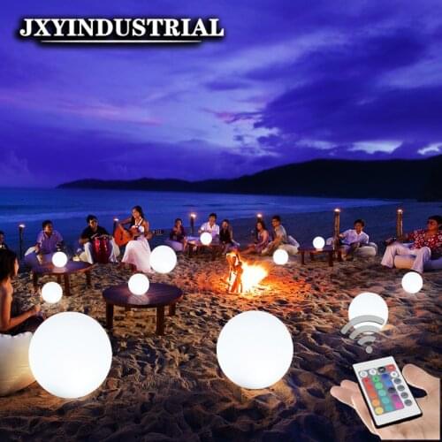 16 Color Change BALL With Remote Control Glowing Waterproof LED Sphere Ball Night light USB Rechargeable Table Lamp By DHL FEDEX