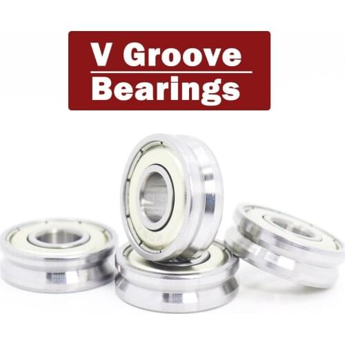 V082207 V Groove Sealed Ball Bearing ( 4PCS ) 8*22*7 mm Pulley Wheel Bearings V2.5/1 V3/1 V3/1.5 Guide Track Rlooer Bearing