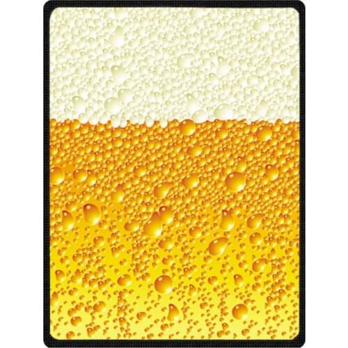 Beer Bubble Printed Spring/Autumn Throws Blanket Coral Fleece Bedspread Bedsheet Sofa Plaids DIY Travel Blankets