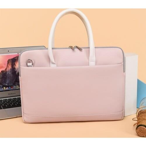 PU Leather Laptop Bag Case For Macbook Air M1 Waterproof Bag For Laptop 13.3 14 15.6 Inch For Macbook Pro 13 Notebook Bag Women