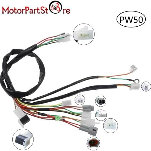 Replacement Motorcycle Wire loom Wiring Harness Assembly for Yamaha PW50 PW 50 Peewee 50 1983-2006 Pit Bike