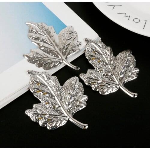 10pcs/lot Leaf Filigree Wraps Flower Connectors Metal Craft Gift Decoration DIY Jewelry Making