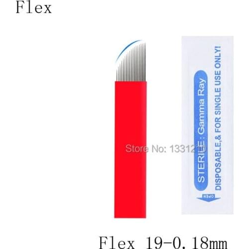 19U 0.18mm Sobrancelha Blades Microblading Needles Eyebrow Tattoo Pen Blades Permanent Makeup Needles Pins Microblade Supplie