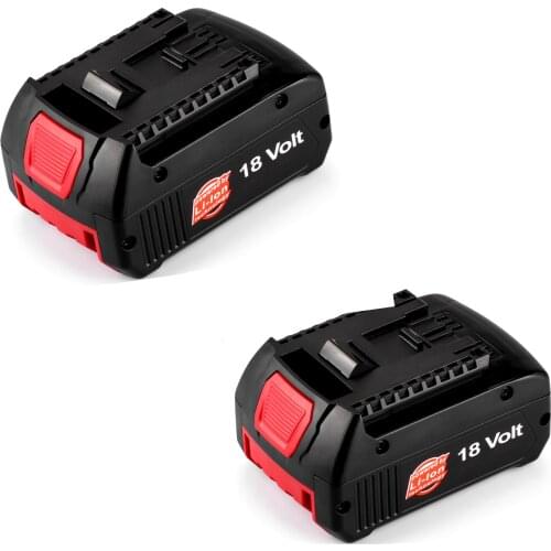2pcs x 6.0Ah 18V 6000mAh Power Tools Battery Cordless for Bosch Drill BAT609 BAT618 3601H61S10 JSH180 Li-ion free shipping