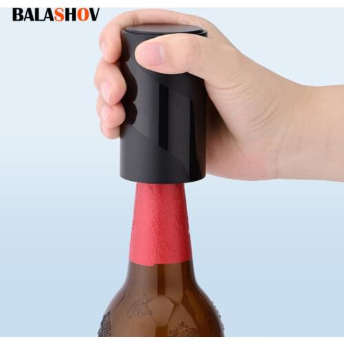 Automatic Beer Bottle Opener Magnet Beer Opener Stainless Steel Push Down Opener Wine Beer Soda Cap Opener Kitchen Accessories