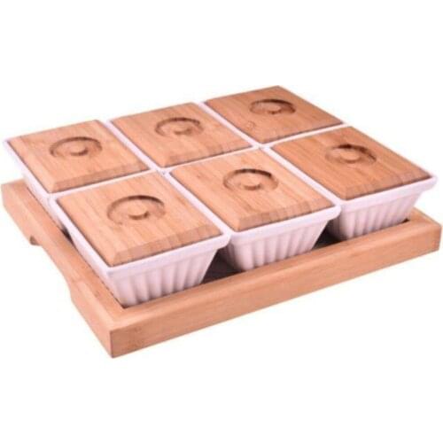 Ceylin 13 Parça Kapakli Kahvalti Seti Servis Tabakları Mutfak Sofra Takımı