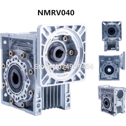 NMRV040 worm gearbox 1:7.5/10/15/20/25/30/40/50/60/80/100 Ratio 14mm input shaft Gearbox Reducer for NEMA34 motor