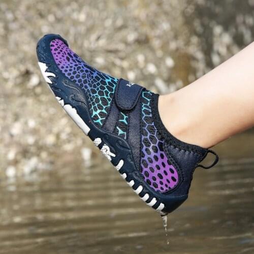 Childrens Breathable Water Sports Shoe Boys Girls Non Slip Swimming Shoes Quick-Dry Barefoot Beach Upstream Seaside Wading Shoes