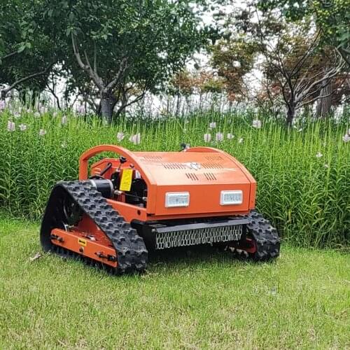 Remote Control Lawn Mower Grass Cutting Machine Garden Use 7.5HP Rubber Track Lawn Mower