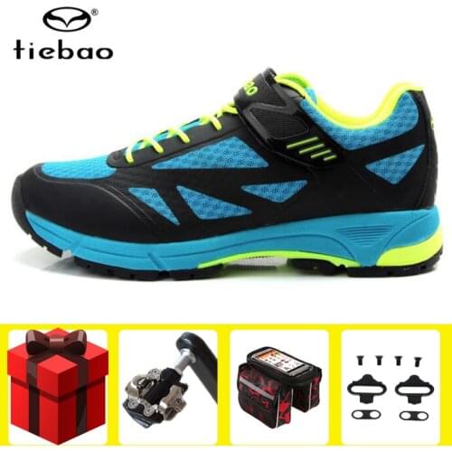 Tiebao Leisure Men Cycling Shoes sapatilha ciclismo mtb mountain Bike Breathable Non-Slip Self Locking Bicycle Shoes Sneakers