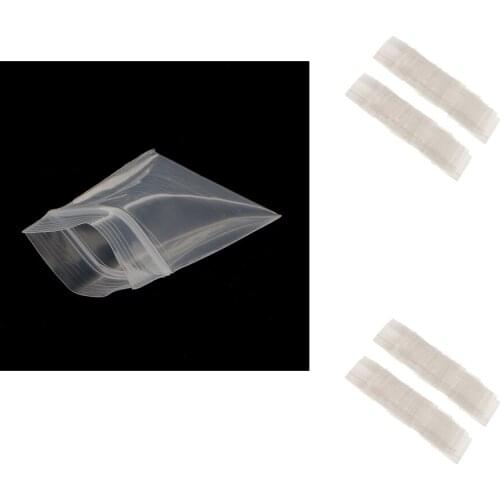 200pcs 2.4mil Clear Zip Bag Bag Plastic Baggies Reclosable